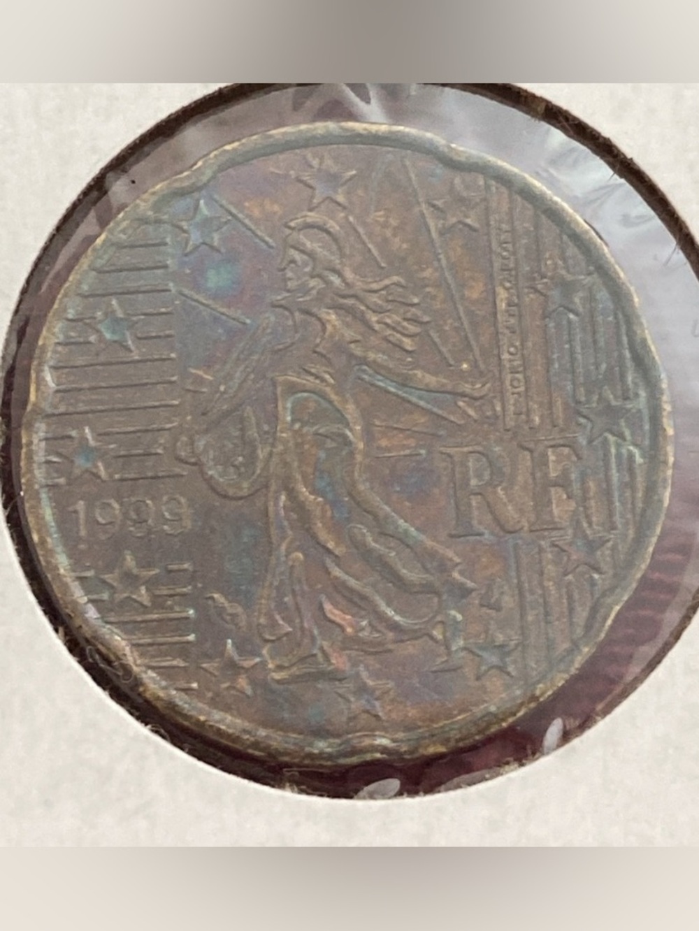 5/$10❤️❤️❤️Vintage 1999 France 20 EURO Cent Coin